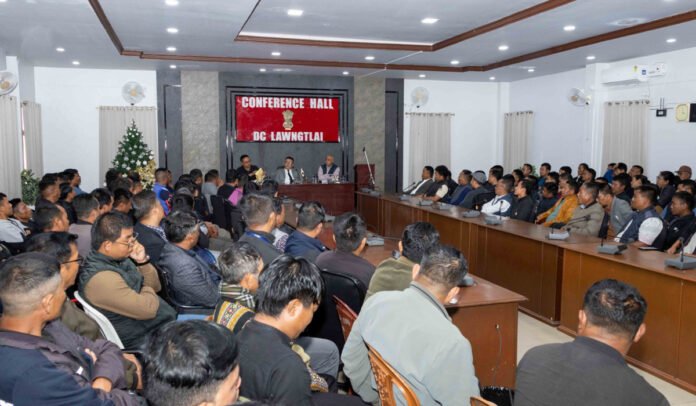 Lawngtlai DEO meeting counting agents and election agents